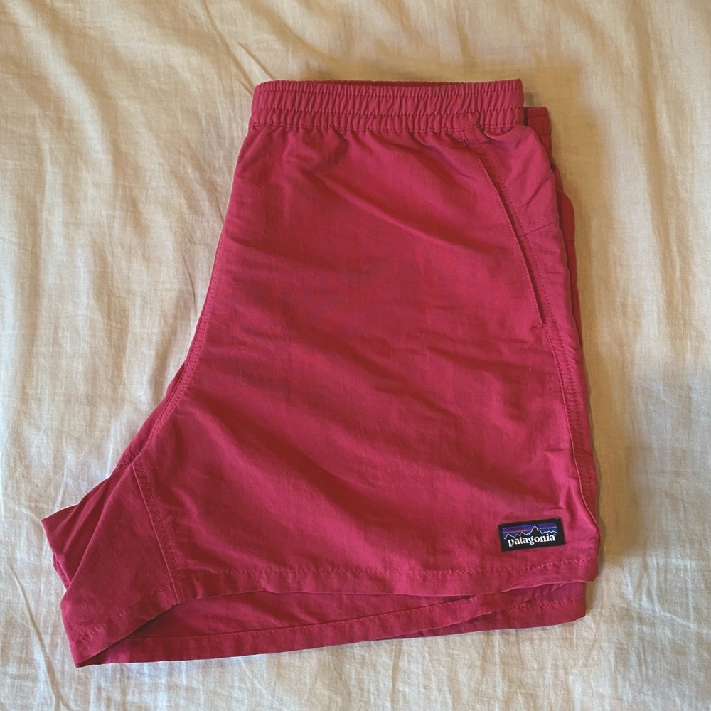Patagonia Pink Baggies 5”